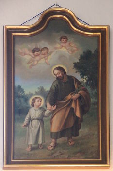 CMały Jezus wraz ze św. Józefem - Kościół św. Andrzej Świerada i Benedykta w Tropiu